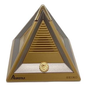 SEIKO (セイコー) 置時計 DA587G ピラミッドトーク クオーツクロック 箱・保証書付き