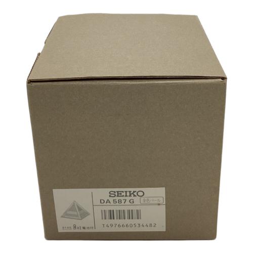 SEIKO (セイコー) 置時計 DA587G ピラミッドトーク クオーツクロック 箱・保証書付き