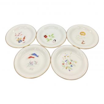 香蘭社 (コウランシャ) 銘々皿 月ごよみ 5Pセット