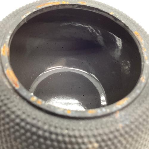 南部鉄器 (ナンブテッキ) 鉄瓶 まろみアラレ及源鋳造