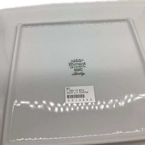 RICHARD GINORI (リチャードジノリ) スクエアプレート 22cm ベッキオ・ホワイト