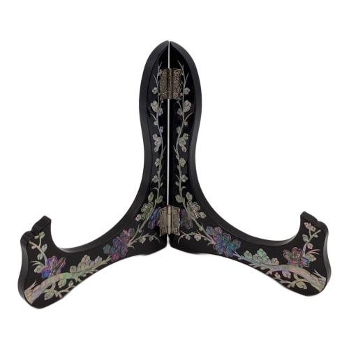 飾り皿 螺鈿細工 クジャク ▲