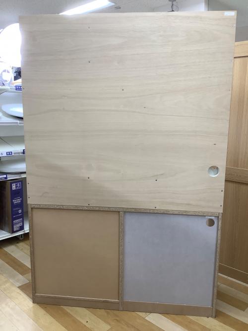 LOWYA (ロウヤ) キッチンボード 110 ナチュラル×ホワイト