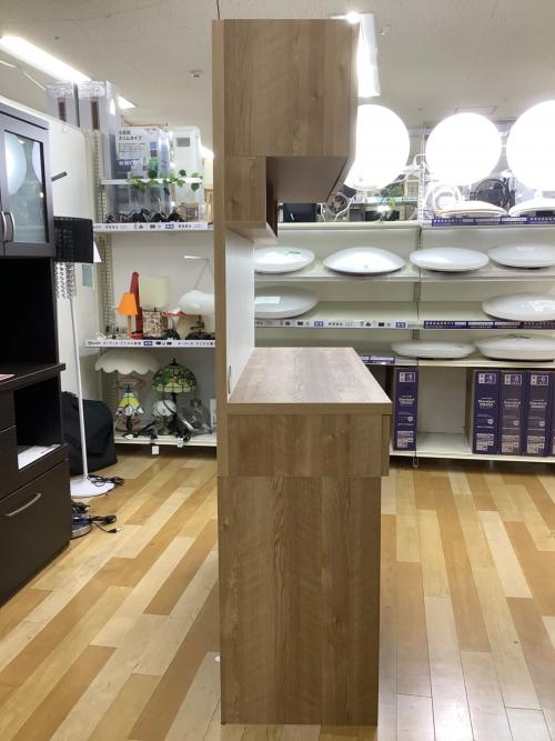 LOWYA (ロウヤ) キッチンボード 110 ナチュラル×ホワイト