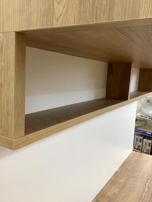 LOWYA (ロウヤ) キッチンボード 110 ナチュラル×ホワイト