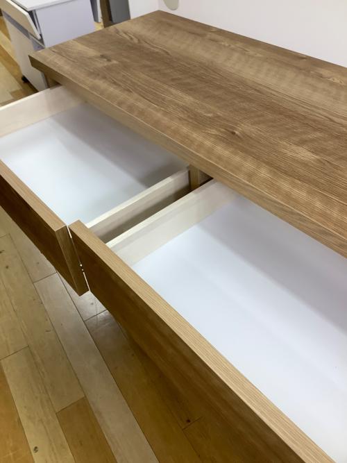 LOWYA (ロウヤ) キッチンボード 110 ナチュラル×ホワイト