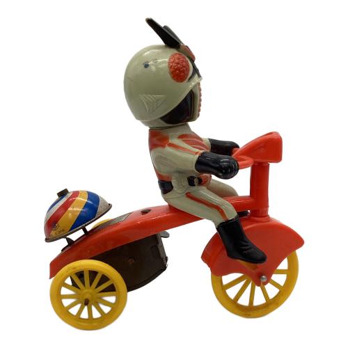 増田屋/TRADE MARK MODERN TOYS 仮面ライダーX ゼンマイ 小型三輪車 レトロホビー 箱無し スレ有 車輪ずれ ゼンマイ不良 @