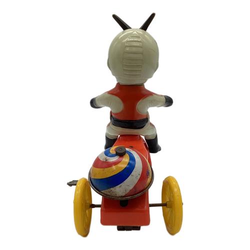 増田屋/TRADE MARK MODERN TOYS 仮面ライダーX ゼンマイ 小型三輪車 レトロホビー 箱無し スレ有 車輪ずれ ゼンマイ不良 @