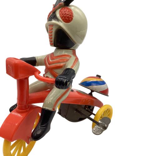 増田屋/TRADE MARK MODERN TOYS 仮面ライダーX ゼンマイ 小型三輪車 レトロホビー 箱無し スレ有 車輪ずれ ゼンマイ不良 @