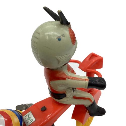増田屋/TRADE MARK MODERN TOYS 仮面ライダーX ゼンマイ 小型三輪車 レトロホビー 箱無し スレ有 車輪ずれ ゼンマイ不良 @