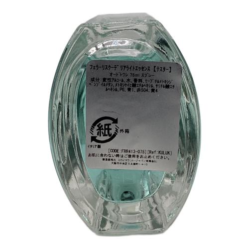 Ferrari (フェラーリ) オードトワレ 【テスター】 75ml 残量80%-99% スクーデリアライトエッセンス