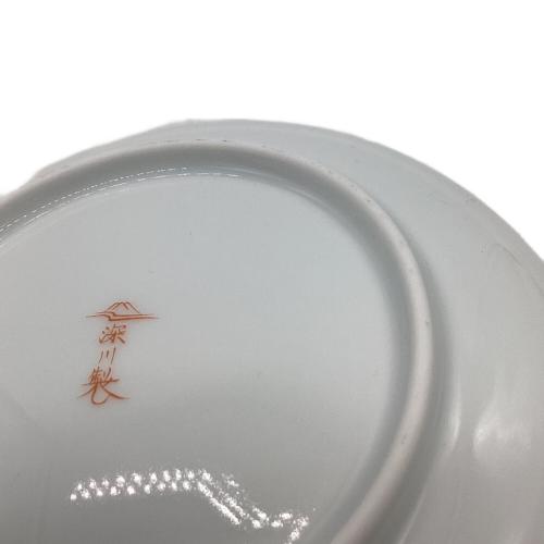 深川製磁 (フカガワセイジ) 取皿揃え 寿赤絵
