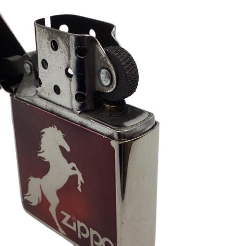 ZIPPO (ジッポ) ホースデザイン シルエット レッド 2023年製 TiSV HOSE-MRD