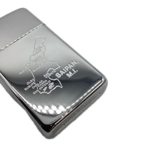 ZIPPO (ジッポ) オイルライター 2004年製 SAIPAN MAP スリムタイプ