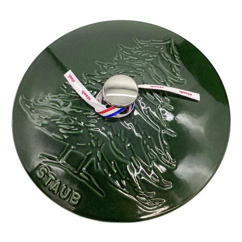 Staub (ストウブ) ホーロー鍋 40501-088  バジルグリーン クリスマスシグネチャーココット