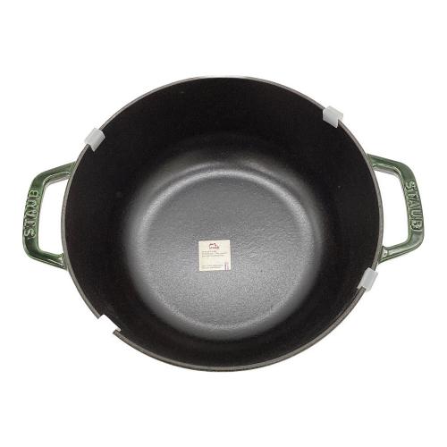 Staub (ストウブ) ホーロー鍋 40501-088  バジルグリーン クリスマスシグネチャーココット