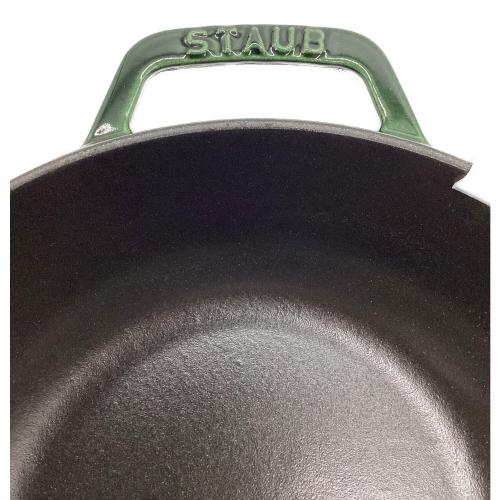 Staub (ストウブ) ホーロー鍋 40501-088  バジルグリーン クリスマスシグネチャーココット
