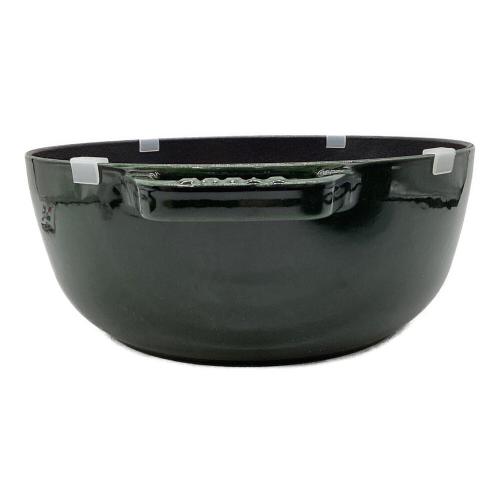 Staub (ストウブ) ホーロー鍋 40501-088  バジルグリーン クリスマスシグネチャーココット