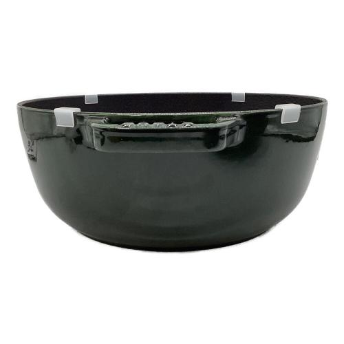 Staub (ストウブ) ホーロー鍋 40501-088  バジルグリーン クリスマスシグネチャーココット