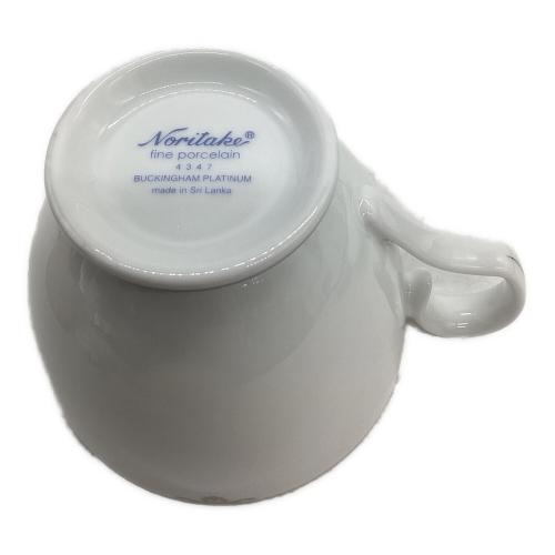 Noritake (ノリタケ) カップ&ソーサー ▲ バッキンガムプラチナ