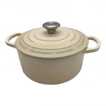 LE CREUSET (ルクルーゼ) ホーロー鍋 1.8L オフホワイト ココット・ロンド