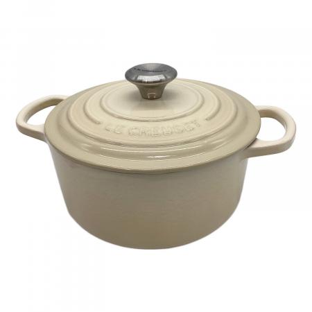 LE CREUSET (ルクルーゼ) ホーロー鍋 1.8L オフホワイト ココット