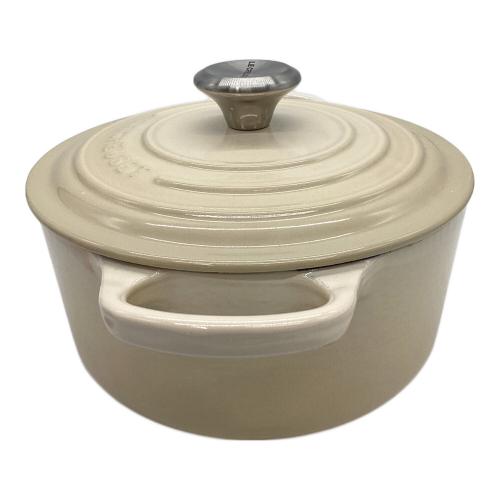 LE CREUSET (ルクルーゼ) ホーロー鍋 1.8L オフホワイト ココット・ロンド