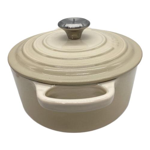 LE CREUSET (ルクルーゼ) ホーロー鍋 1.8L オフホワイト ココット・ロンド