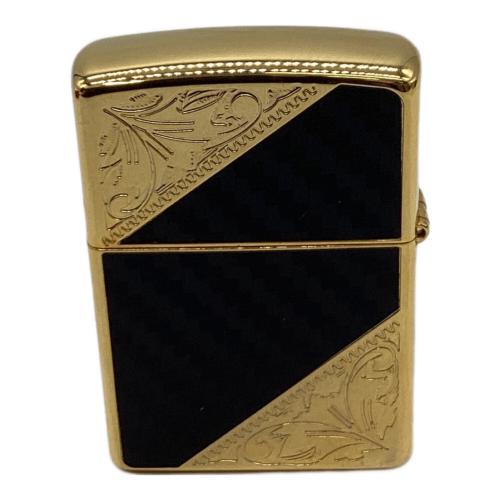 ZIPPO (ジッポ) オイルライター 2025年7月製造 ブラックカーボン加工