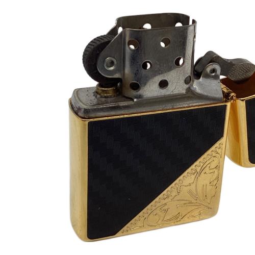 ZIPPO (ジッポ) オイルライター 2025年7月製造 ブラックカーボン加工