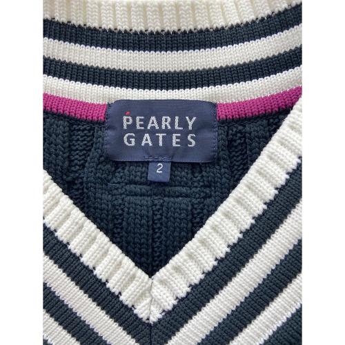 PEARLY GATES (パーリーゲイツ) ゴルフウェア(トップス) 055-8273802 ベスト レディース SIZE L ネイビー