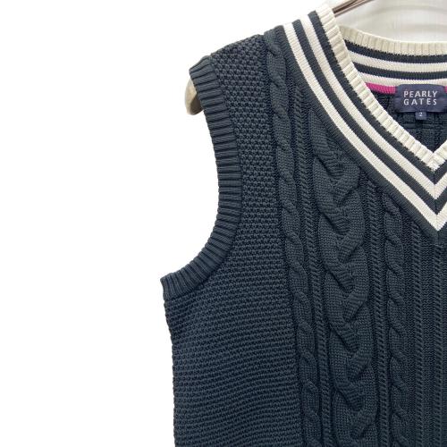 PEARLY GATES (パーリーゲイツ) ゴルフウェア(トップス) 055-8273802 ベスト レディース SIZE L ネイビー