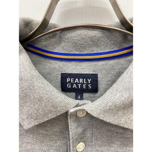 PEARLY GATES (パーリーゲイツ) ポロシャツ ゴルフウェア(トップス) 053-8260801 メンズ SIZE M グレー