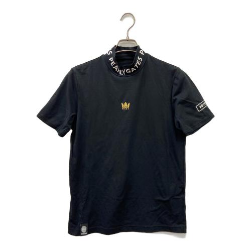 PEARLY GATES (パーリーゲイツ) モックネック ゴルフウェア(トップス) 053-1267851 メンズ SIZE M ブラック