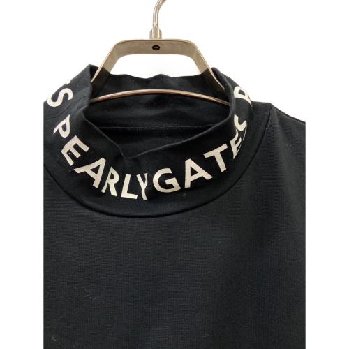 PEARLY GATES (パーリーゲイツ) モックネック ゴルフウェア(トップス) 053-1267851 メンズ SIZE M ブラック