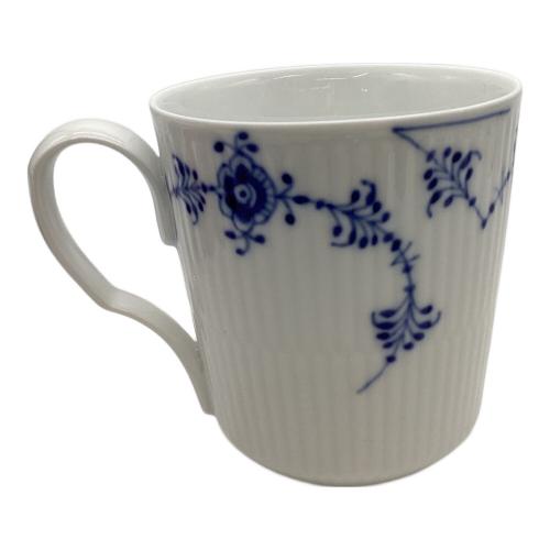 ROYAL COPENHAGEN (ロイヤル・コペンハーゲン) マグカップ ホワイト×ブルー ブルーフルーテッド・プレイン