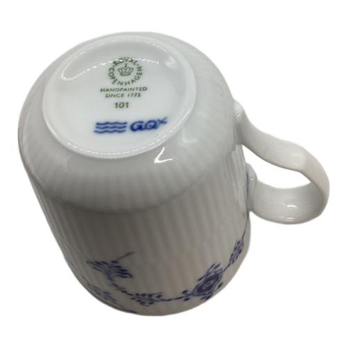 ROYAL COPENHAGEN (ロイヤル・コペンハーゲン) マグカップ ホワイト×ブルー ブルーフルーテッド・プレイン