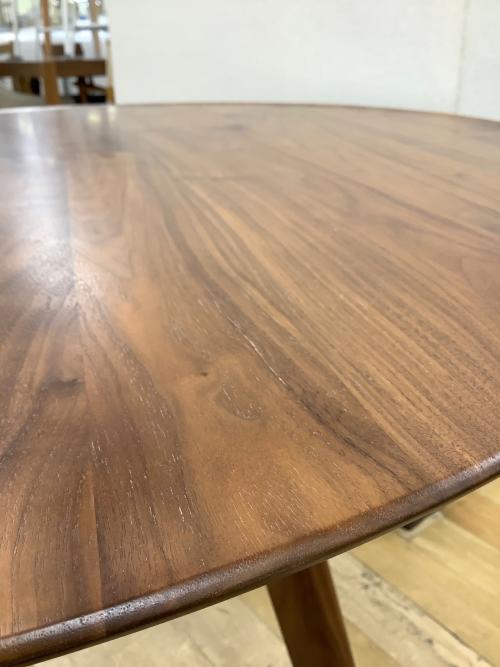HIRASHIMA (ヒラシマ) ダイニングテーブル ＠ 46 ブラウン AGILE Circle Dining Table