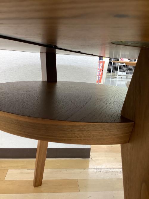 HIRASHIMA (ヒラシマ) ダイニングテーブル ＠ 46 ブラウン AGILE Circle Dining Table