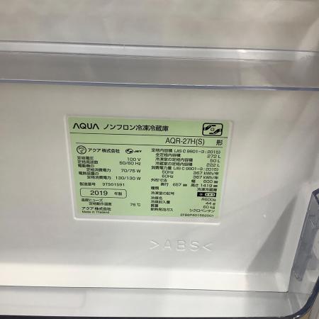 AQUA (アクア) 3ドア冷蔵庫 AQR-27H 2019年製 101 272L｜トレファクONLINE