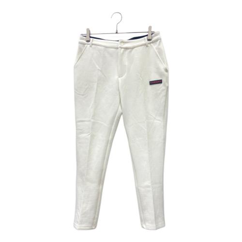 V12 (ヴィトゥエルブ) ゴルフパンツ V122120-PN01 LIB LOGO PANTS メンズ SIZE Free ホワイト×ブラック