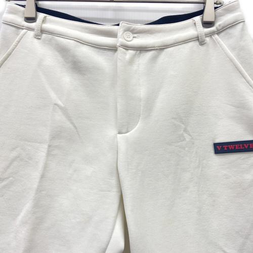 V12 (ヴィトゥエルブ) ゴルフパンツ V122120-PN01 LIB LOGO PANTS メンズ SIZE Free ホワイト×ブラック
