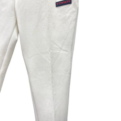 V12 (ヴィトゥエルブ) ゴルフパンツ V122120-PN01 LIB LOGO PANTS メンズ SIZE Free ホワイト×ブラック