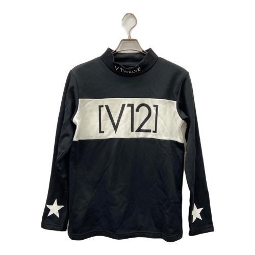 V12 (ヴィトゥエルブ) ゴルフウェア(トップス) V122120-CT07 STD MOCK メンズ SIZE M ブラック×ホワイト