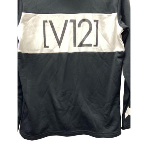 V12 (ヴィトゥエルブ) ゴルフウェア(トップス) V122120-CT07 STD MOCK メンズ SIZE M ブラック×ホワイト