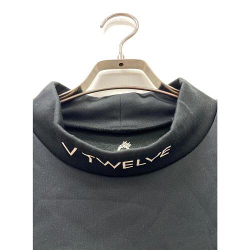 V12 (ヴィトゥエルブ) ゴルフウェア(トップス) V122120-CT07 STD MOCK メンズ SIZE M ブラック×ホワイト