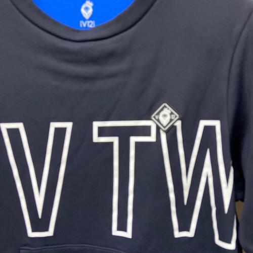 V12 (ヴィトゥエルブ) ゴルフウェア(トップス) V122121-SW14 KPOCKET CREW メンズ SIZE M ブラック×ホワイト