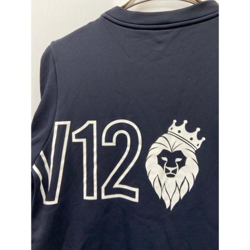 V12 (ヴィトゥエルブ) ゴルフウェア(トップス) V122121-SW14 KPOCKET CREW メンズ SIZE M ブラック×ホワイト