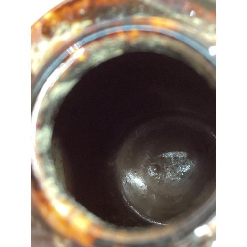 茶入 京都洛東 ブラウン ▲ 肩衝茶入