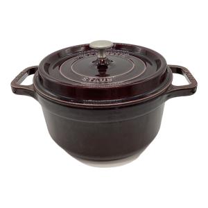 Staub (ストウブ) 両手鍋 22㎝ ワインレッド LA COCOTTE 22